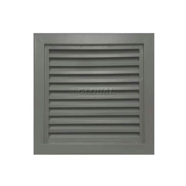 Activar Construction Products Group Steel Door Louver 800A12418G, Inverted inYin Blades, 50% Free Area, 24in X 18in, Gray Primered 800A1 2418G - main